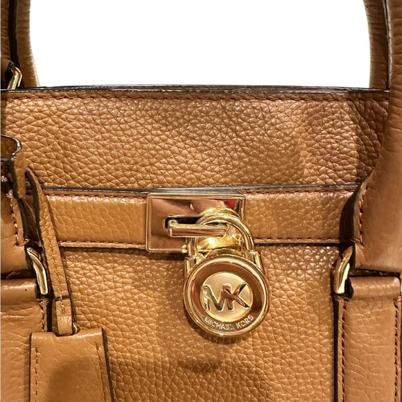 MICHAEL Michael Kors Brown Leather Hamilton Travel Tote - Picture 2 of 6